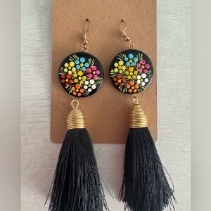 Black Fiesta Earrings
